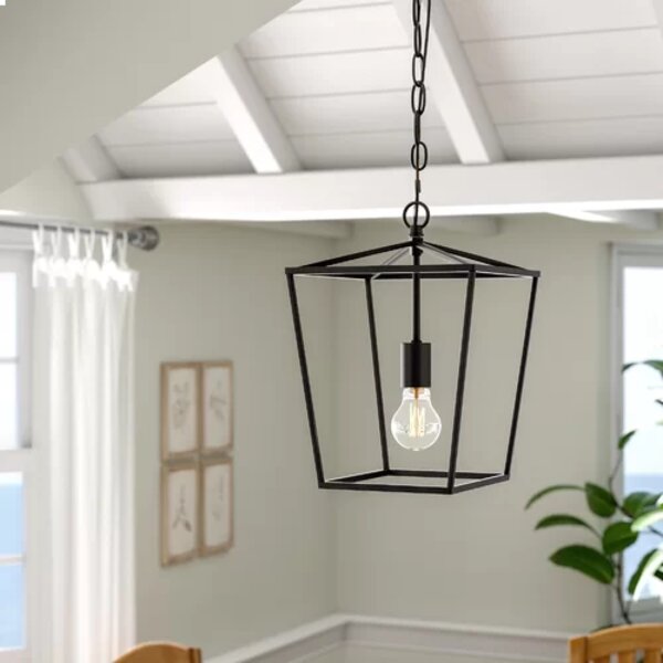 Gracie Oaks Carlyle Light Lantern Square Pendant Reviews Wayfair